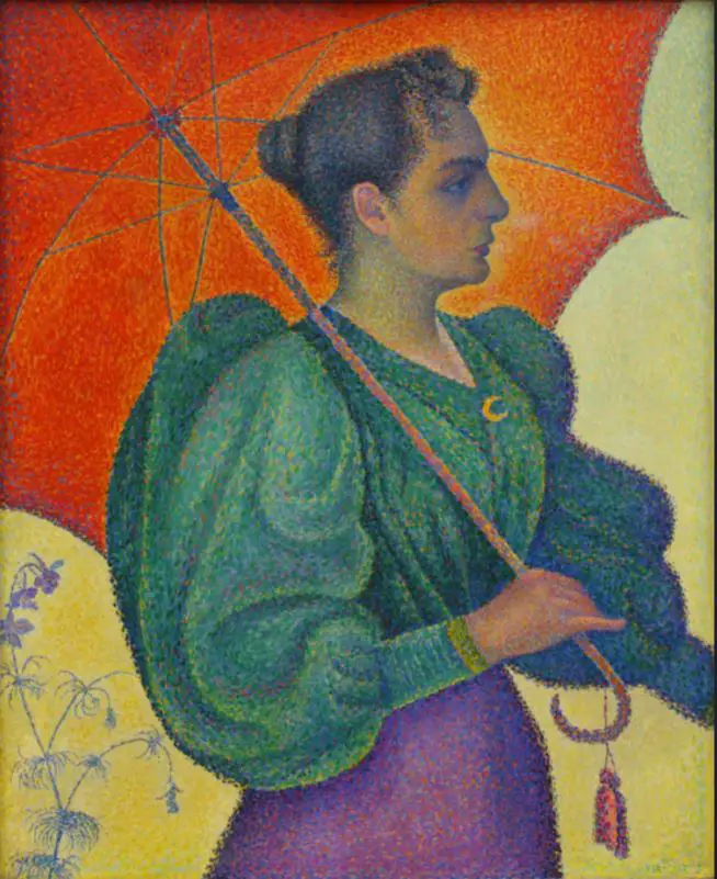 Paul Signac - Femeie cu umbrela de soare (1893)