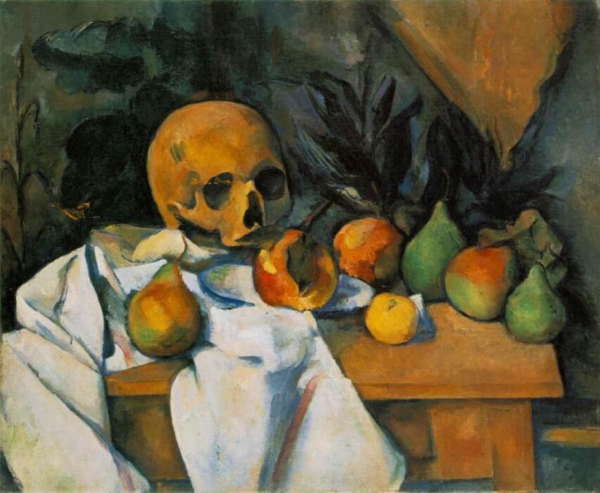 Paul Cezanne - Natura statica cu craniu