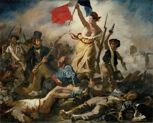 34. Libertatea conducand oamenii - Delacroix