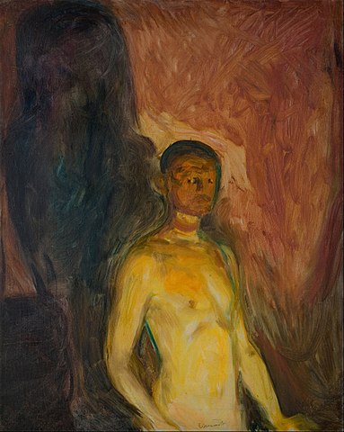 Edvard Munch - Autoportret in iad (1903)