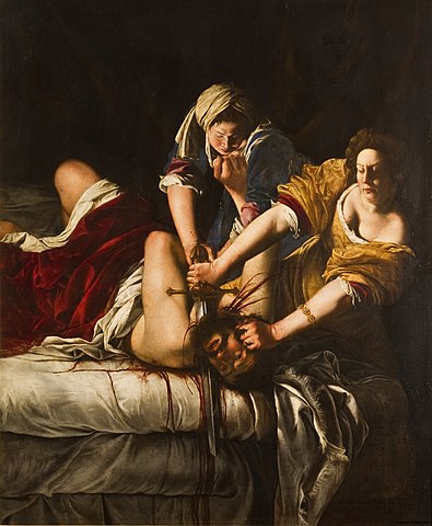 Artemisia Gentileschi Iudita ucigandu-l pe Olofern