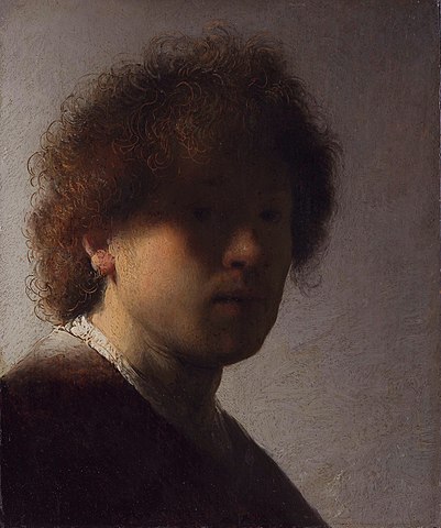 Rembrandt - Autoportret (la 20 de ani) (1628-1629)